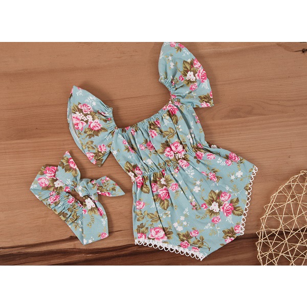 Body bebe menina romper jardineira roupa infantil moda floral algodão blogueirinha
