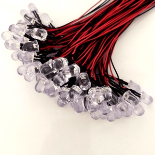3x Cabo Led 10mm em 5v- 12Volts acompanha fio - Diversas cores - Para alarme - sinalização - tunning car e mais