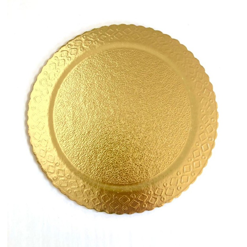 50 Cake Board Premium Dourado 26cm Laminado Base Suporte para Bolo Tabuleiro em Oferta na Shopee
