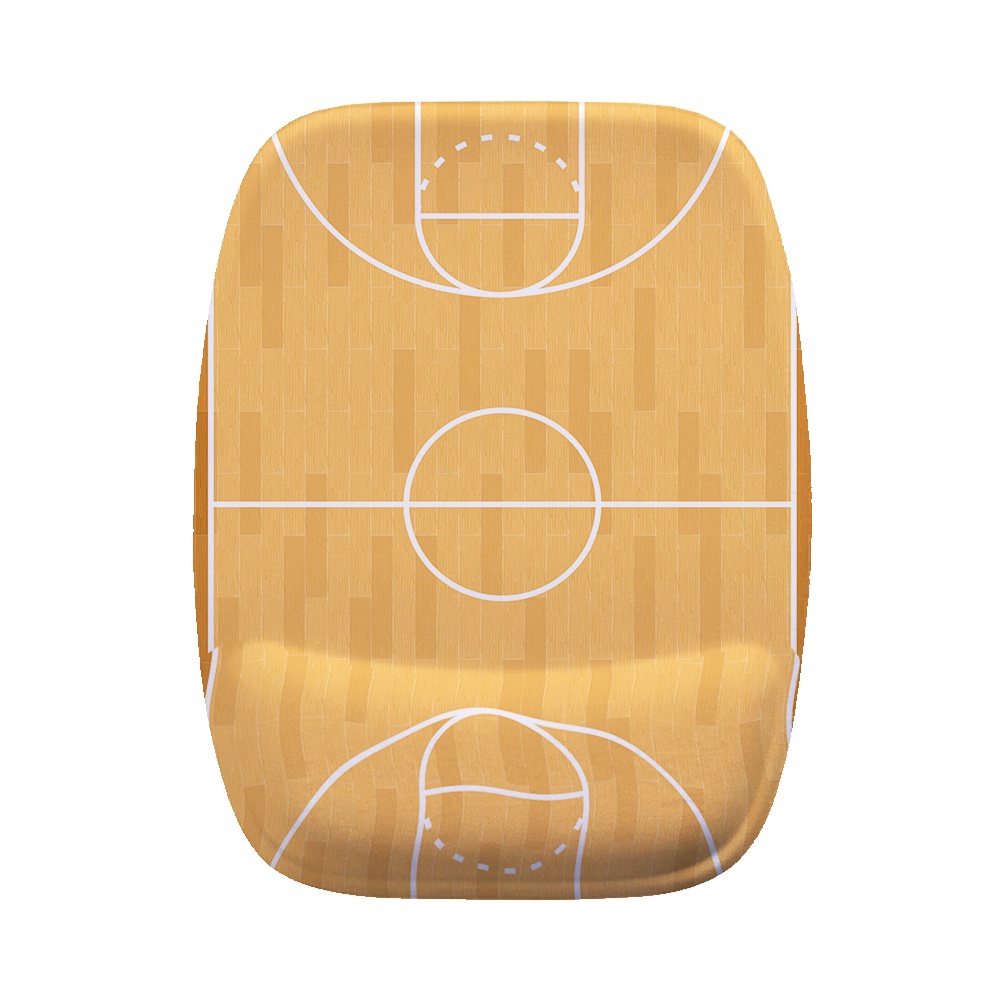 Mouse Pad Ergonomico Retangular Quadra de Basquete Marrom
