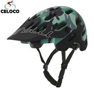 CAIRBULL MTB Bike Sports Cycling Helmet XC AM Jungle BicycleHelmet Forest Camouflage Detachable Brim Casco Ciclismo