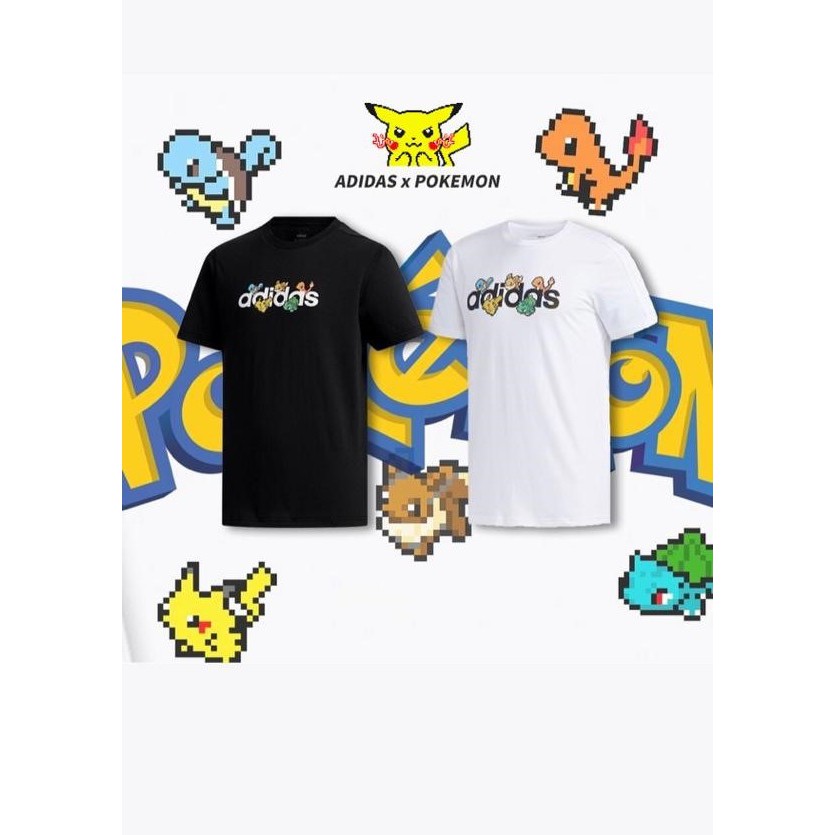 Caballero transmisión de ultramar Camiseta adidas pokemon camiseta masculina | BeeCost