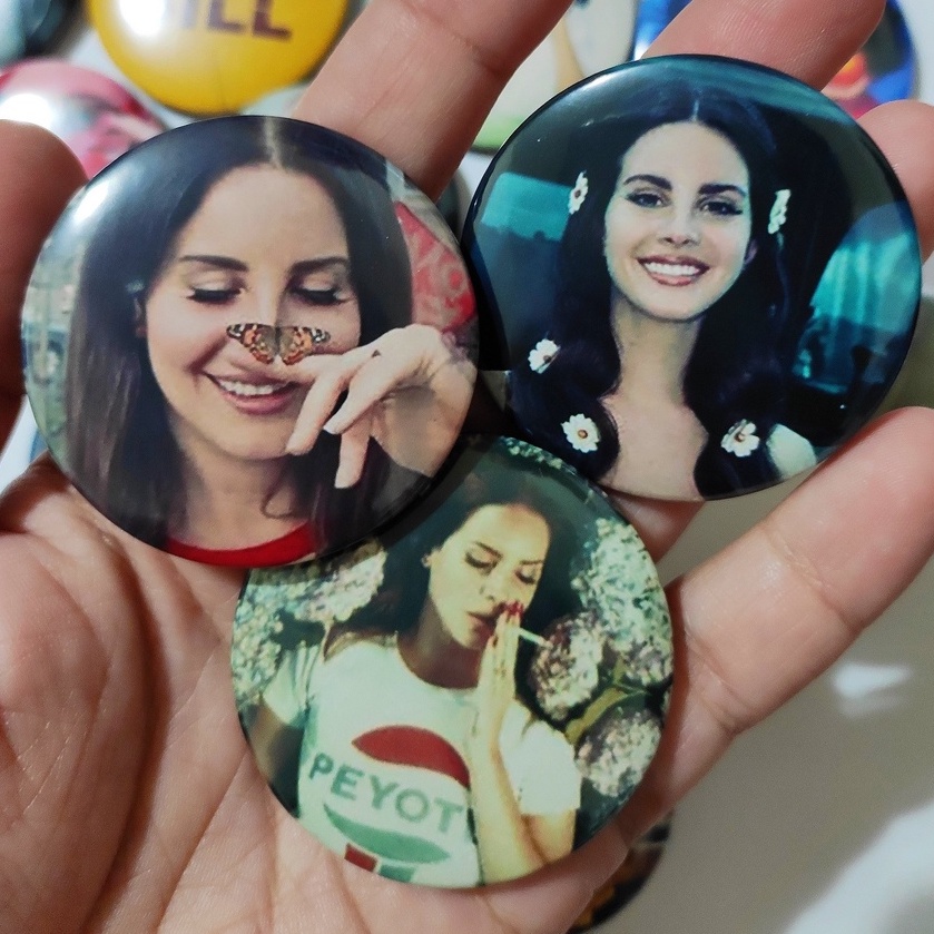 Bottons/Broches 4,5cm Personalizados Lana del Rey