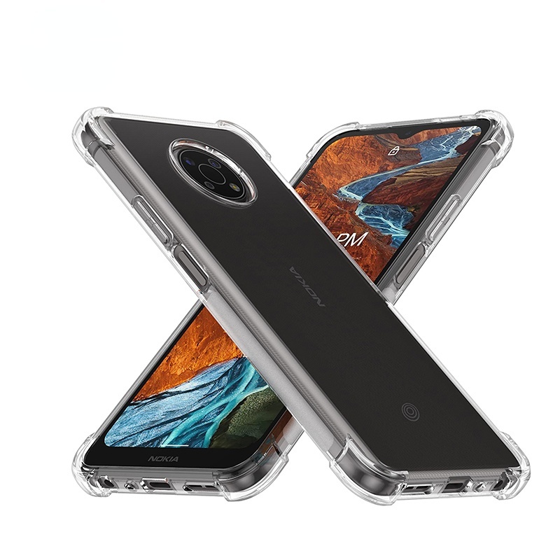 À Prova De Choque Caso De Telefone Claro Para Nokia G11 G21 G10 G20 G50 G300 Macio TPU Tampa Do De Volta X100