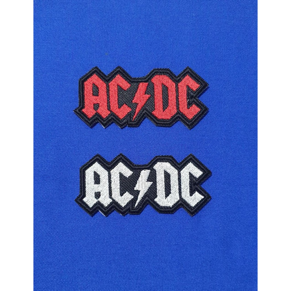 Pacth Aplique da Banda ACDC Bordado com termocolante em Oferta na Shopee