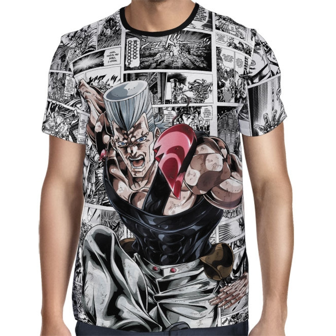 Camisa Full Print Mangá Jean Pierre Polnareff - Jojo's Bizarre Adventure