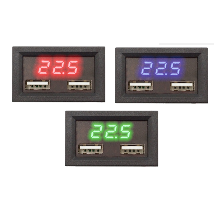 MEDIDOR DE VOLTAGEM VOLTMIETROS DC DE 8 A 40V COM 2 USB 5V 2A PARA CARGA DE CELULAR paredão de som / moto