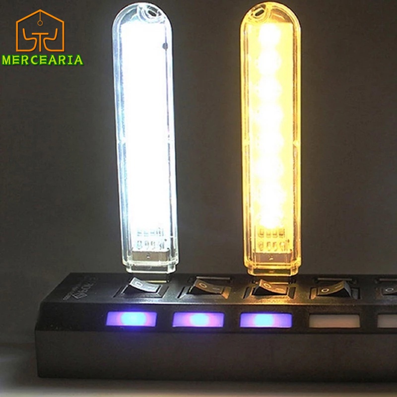Lâmpada noturna portátil usb  led 8 5v lâmpada de mesa usb LED lâmpada noturna Claro Noturna De Mesa Portátil Com 8 Leds Usb