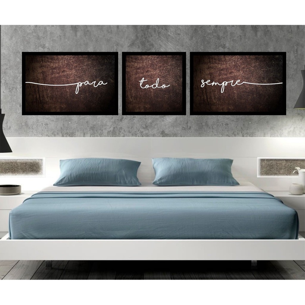 Quadro Decorativo Quarto De Casal Para Todo Sempre Shopee Brasil 