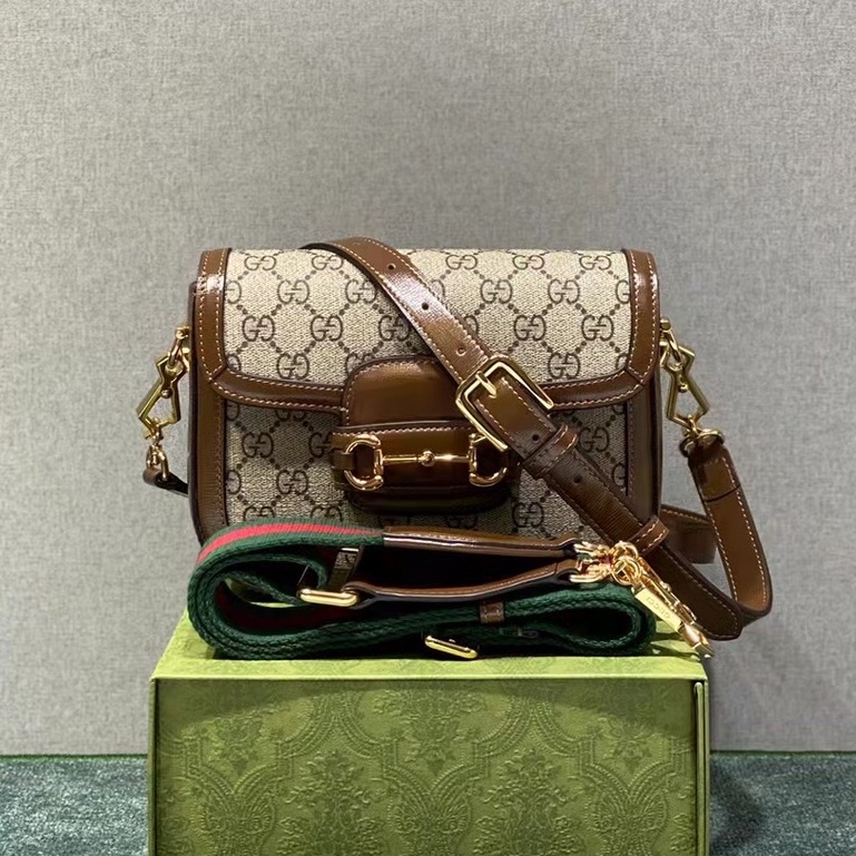 Authentic Original 100 Gucci Women's Bag/𝗚𝘂𝗰𝗰𝗶 𝗛𝗼𝗿𝘀𝗲𝗯𝗶𝘁 𝟭𝟵𝟱𝟱 𝗺𝗶𝗻𝗶 𝗯𝗮𝗴