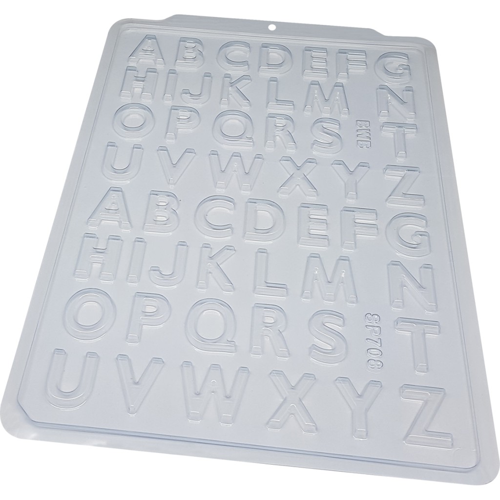 1~5 Forma BWB Simples Semiprofissional, Doces Finos Chocolates Cód. 3517 - SP Alfabeto Pequeno em Oferta na Shopee