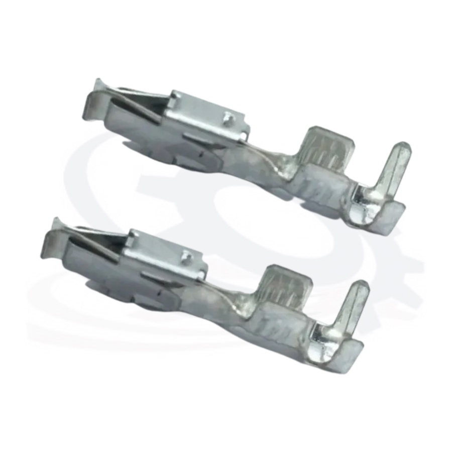 50 - Terminal Junior Power Timer 2,8mm Femea Para Selo Fusivel Proteger o Sistema de Energia Circuito Eletrico do Carro Automovel Veiculo Igniçao