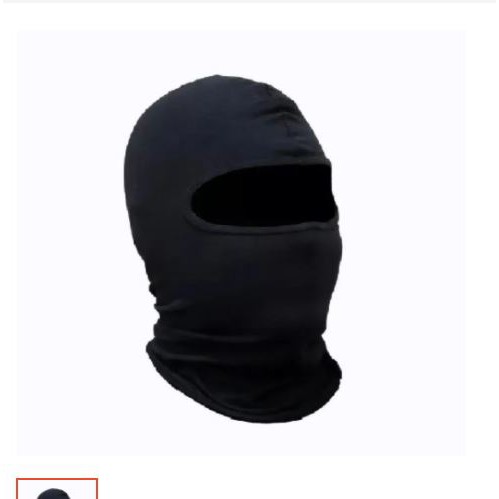 balaclava touca ninja gorro p/ frio cor preta tamanho único  96.5 algodão e 3.5 elastano