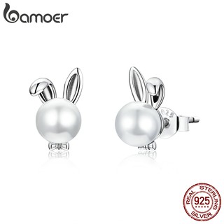 Brinco Feminino Bamoer Prata Esterlina 925 Com Zircônia Cúbica Bse463
