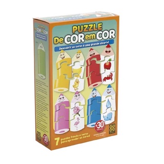 Quebra Cabeça Puzzle De Cor em Cor - Grow 03956 em Oferta na Shopee