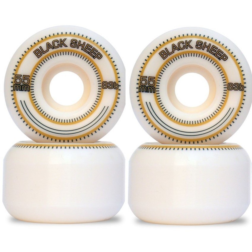 Roda Black Sheep 58mm 55mm 56mm 60mm 53mm 51mm 83b Importada Conica 4 Rodas Wheels Skate Skateboard