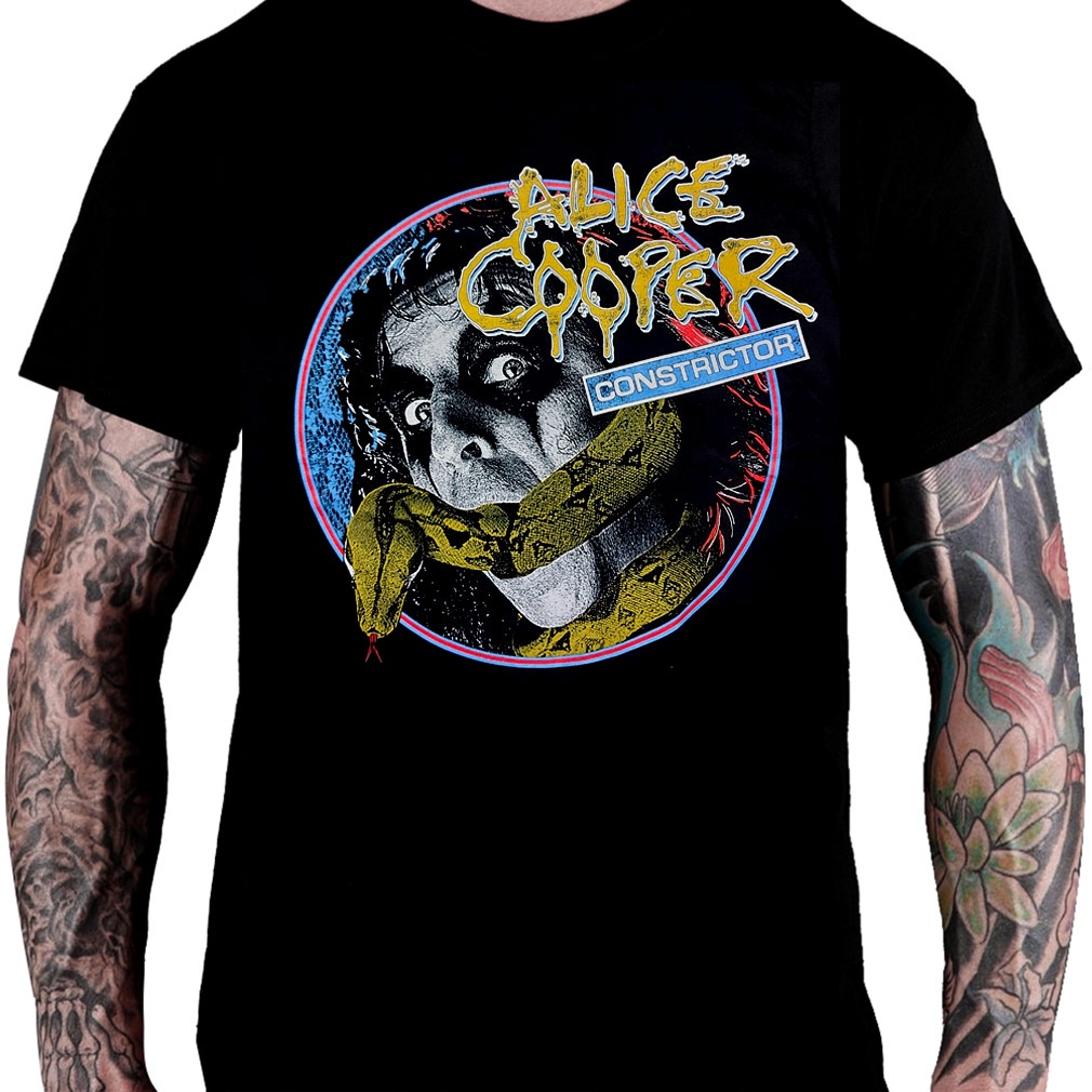 Camiseta ALICE COOPER – Constrictor (Oficial) Tamanho PP ao XXG.