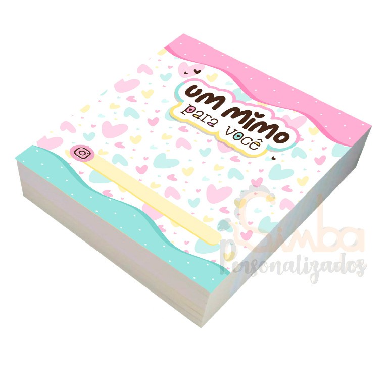 Cartão de Mimo para Bombom - Bala - 100und 10x9cm em Oferta na Shopee