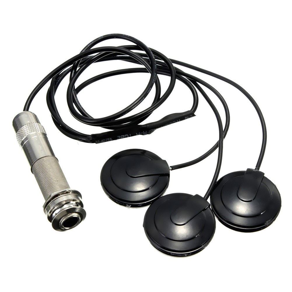 Captador Universal Piezo 3 Transducer 6.35mm Para Guitarra Ukulele