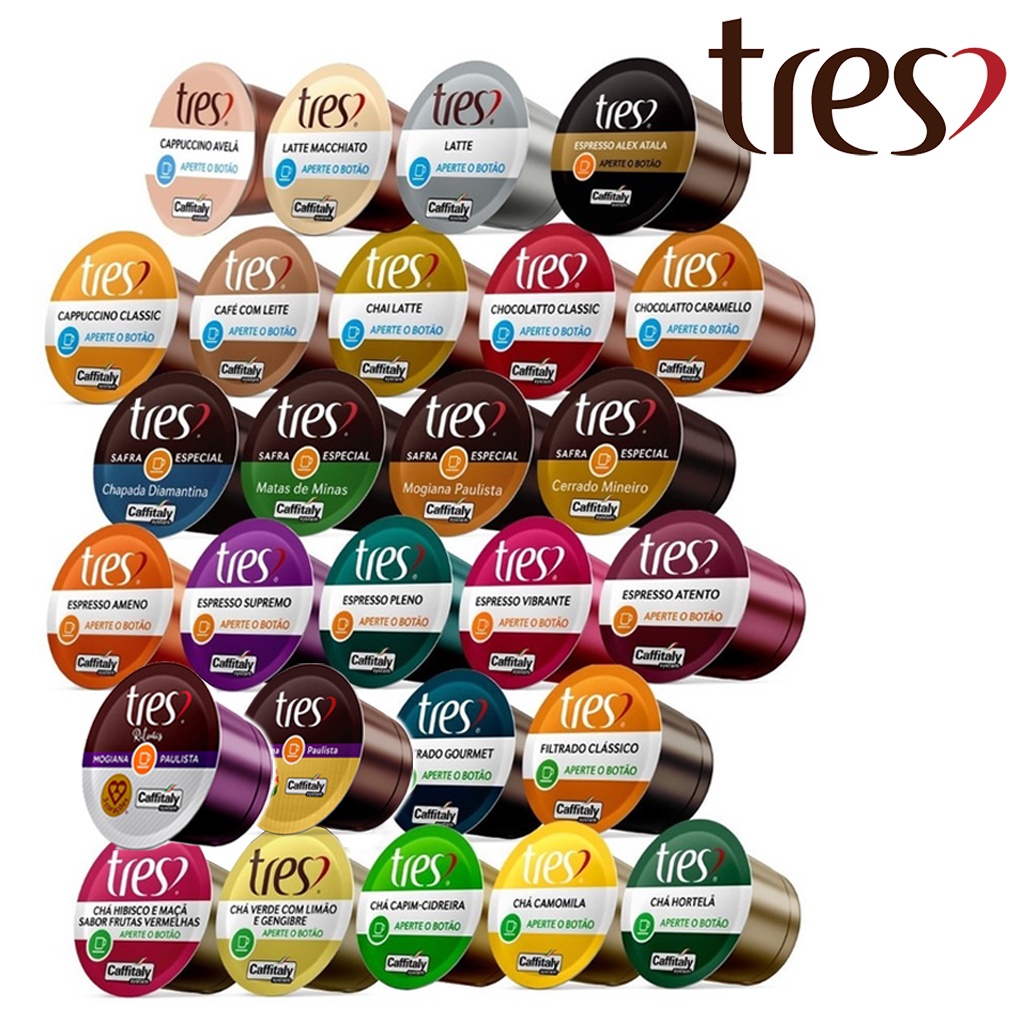 Cápsula Três Corações - UNITÁRIO AVULSO Monte Sua Caixa - Promoção Imperdível - Cafés, Chás e Bebidas Cremosas