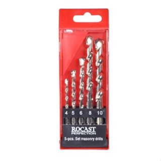 Jogo Brocas Vídia Metal Duro DIN8039 5 peças 4,0a10,0mm 16,0020 ROCAST em Oferta na Shopee