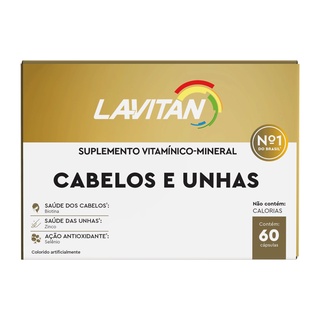 Multivitamínico Lavitan Cabelos E Unhas Com 60 Cápsulas