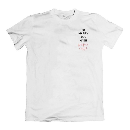 Camisa Taylor Swift I'd Marry You With Paper Rings Escorrega o Preço