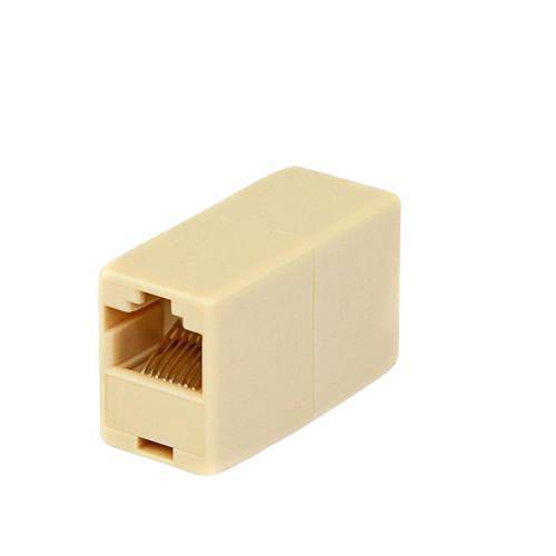 Kit com 10 peças de Emenda Conector Rj45 Femea x Femea Cat5e União
