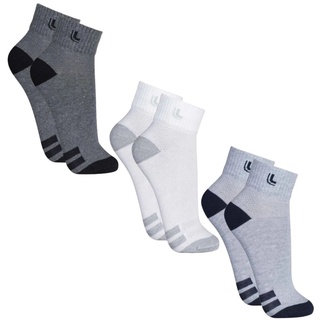 Kit De 3 Pares Meias Original Lupo Esportivas Cano Médio Algodão Modelo Unissex
