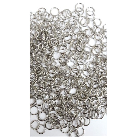 Argola de Ferro 7mm Níquel 25 Gramas