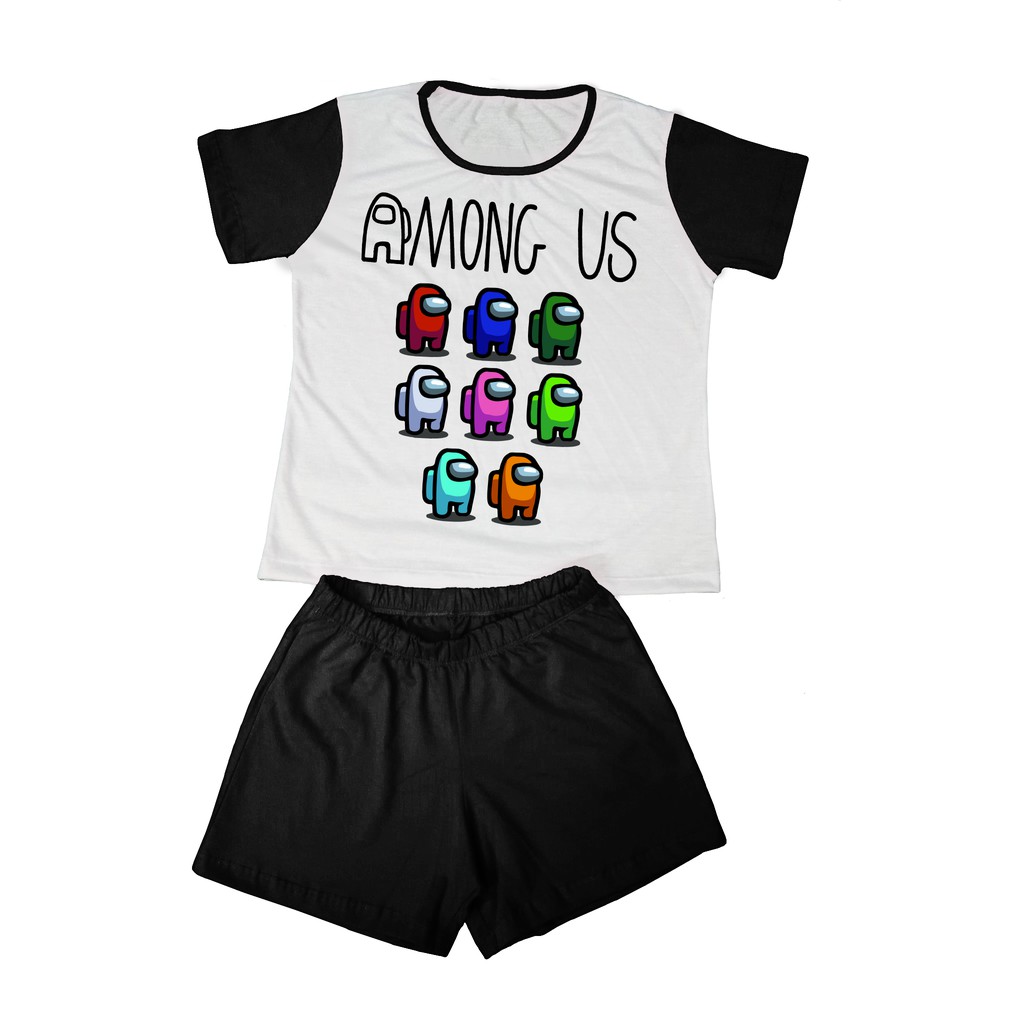 Pijama Masculino bermuda Among Us