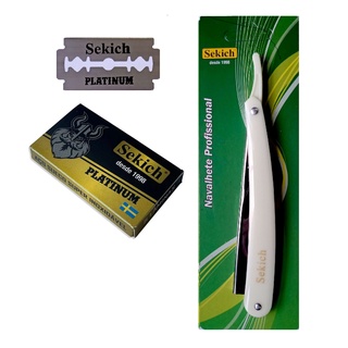 Lâmina de Barbear SEKICH Platinum (cx 05) + Navalhete SEKICH
