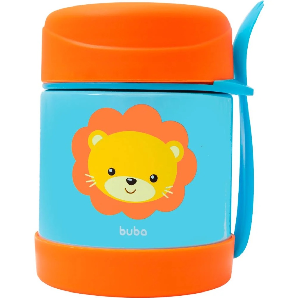 Pote Térmico De Alumínio 320ml Animal Fun Leão 12119 - Buba em Oferta na Shopee