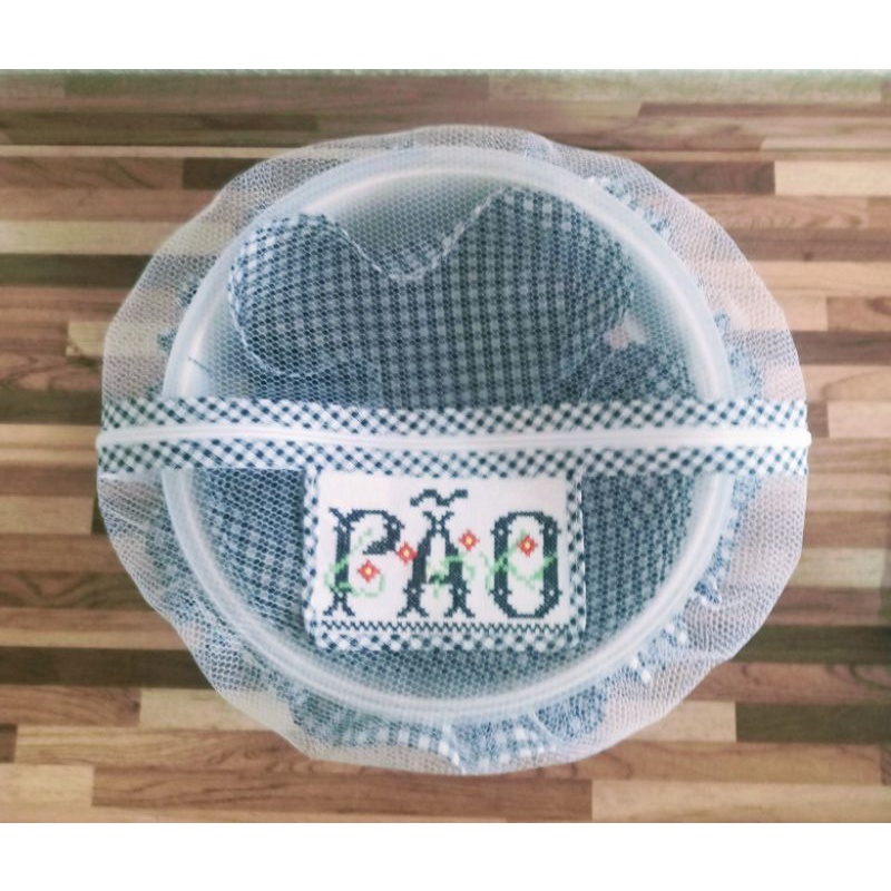 Cobre cesta de pao com elásticos e ziper varias cores.
