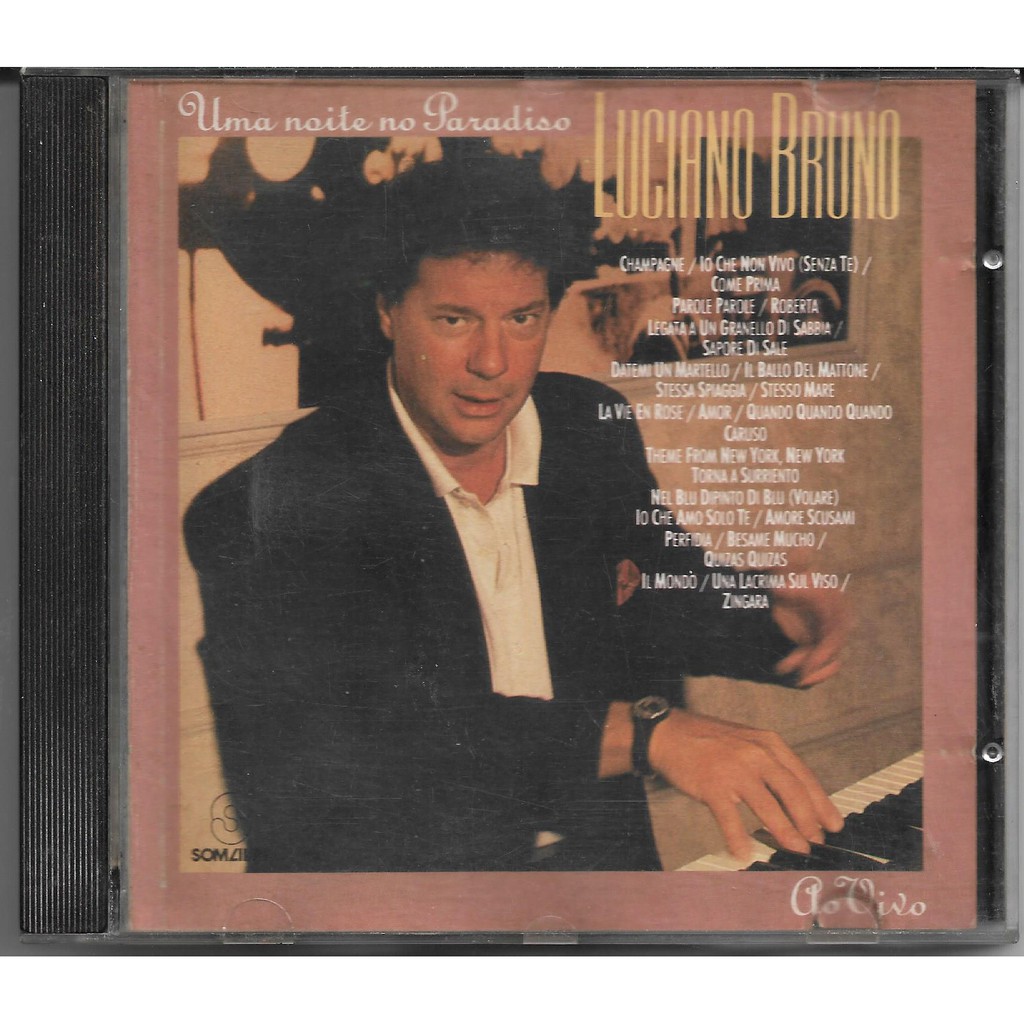 CD Luciano Bruno - Uma Noite No Paradiso - Original Usado Muito Bom Estado Ler Descrição
