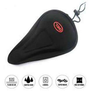 Capa Banco Bike Gel Bicicleta Anatômica Spinning Bmx Selim em Oferta na Shopee