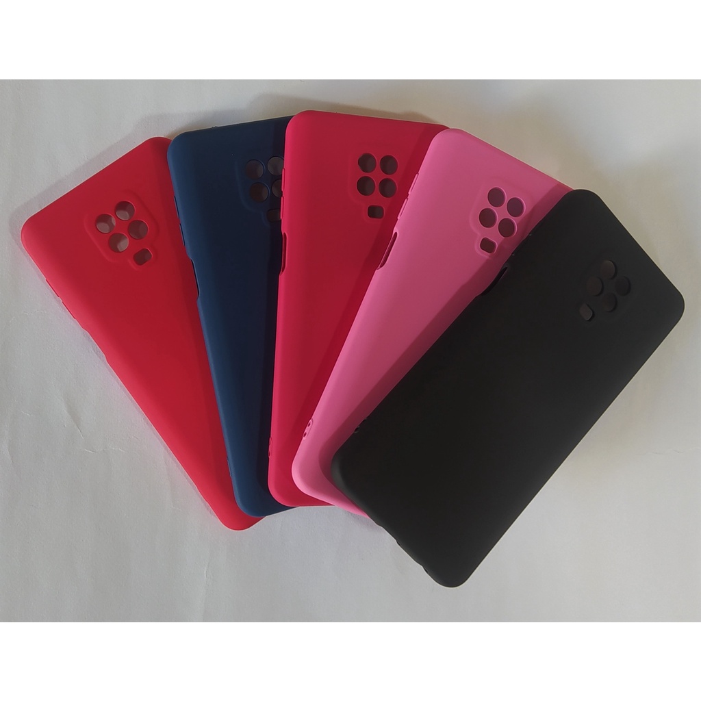 Capa Capinha de Silicone Xiaomi Redmi Note 9s aveludada com proteção na câmera