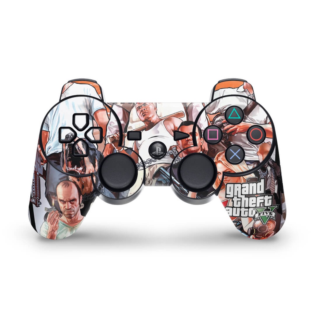 Skin PS3 Controle Adesivo - Gta V 5