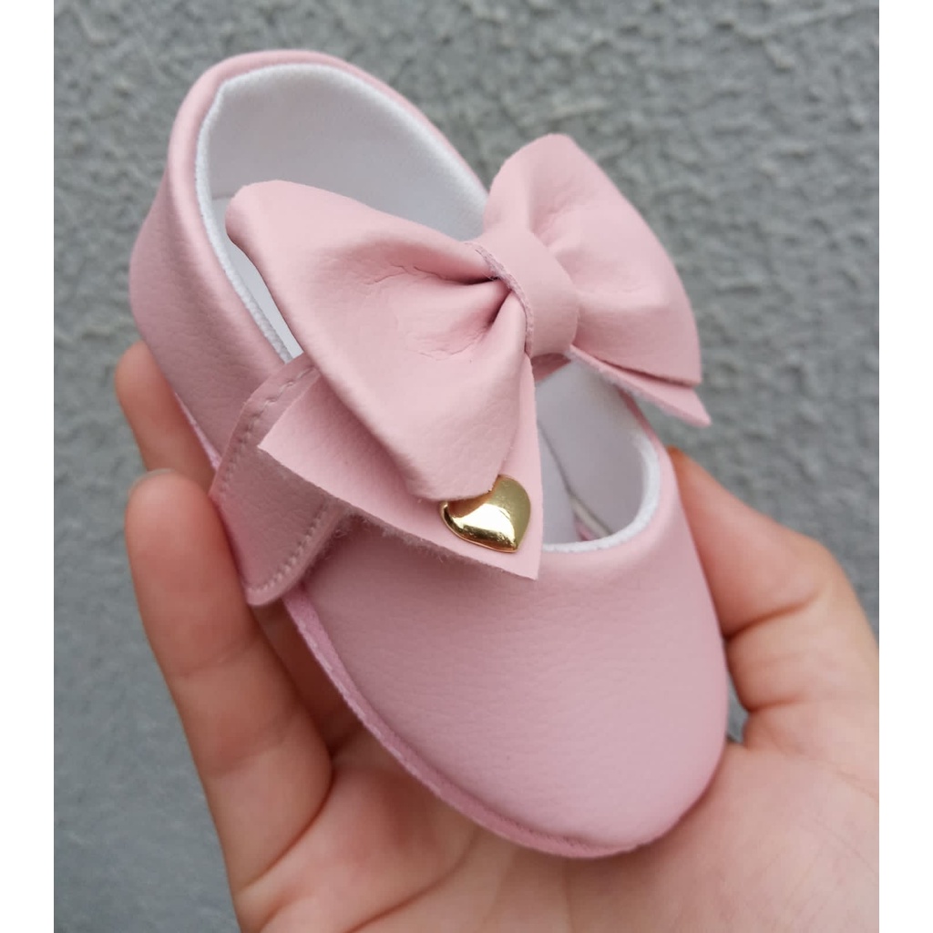 Sapatilha Rosa Linda Sapatinho Para Seu Bebe em Oferta na Shopee