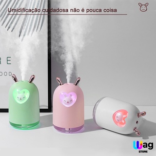 Mini Difusores E Umidificador De Ar Difusor  Portátil Usb LED