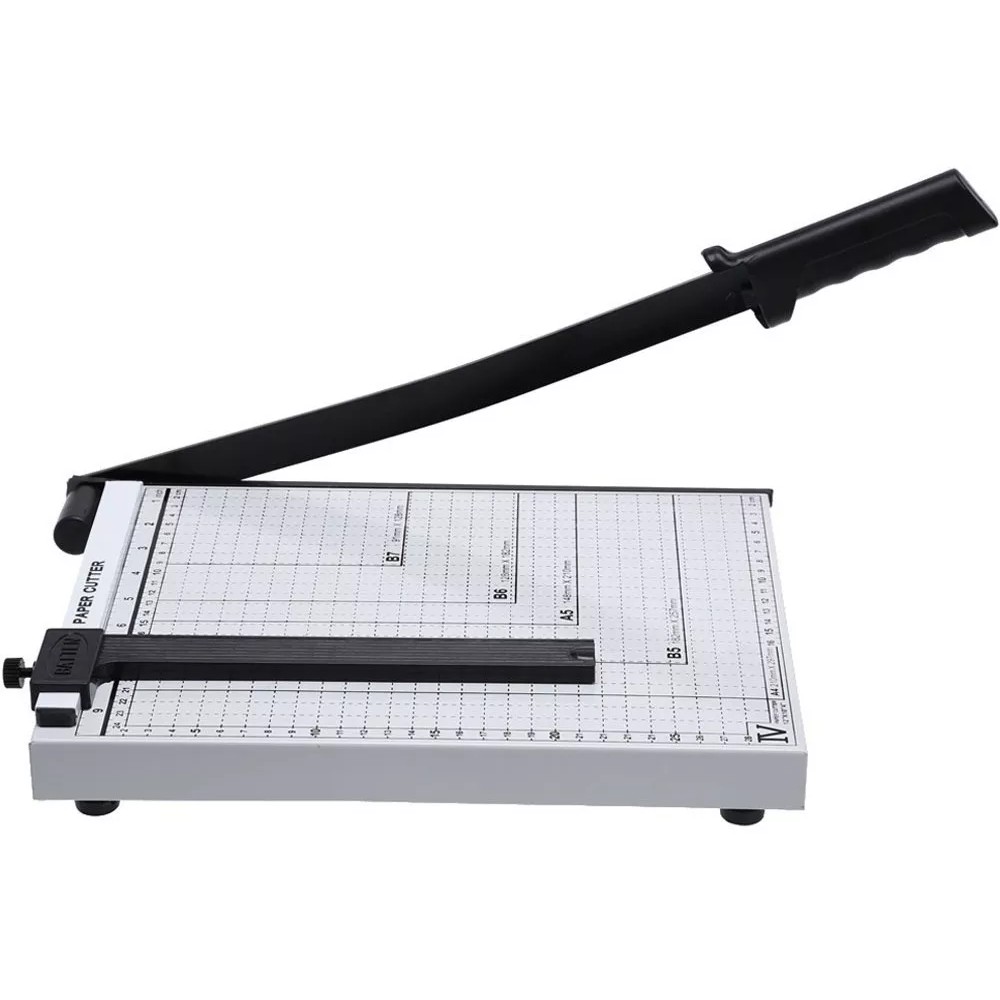 Guilhotina Papel Corte Reto Preciso Base Metálica 30cm 10 Folhas GT357 Lorben