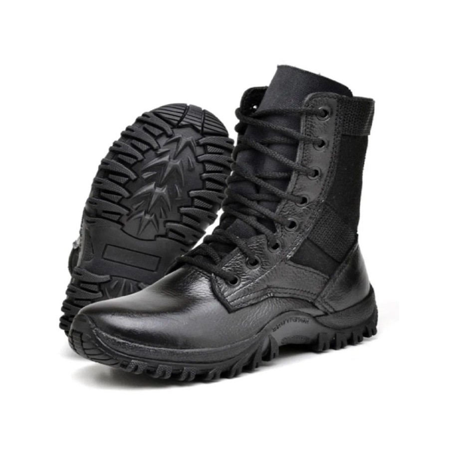 Bota Infantil Militar Unissex Preto Kids