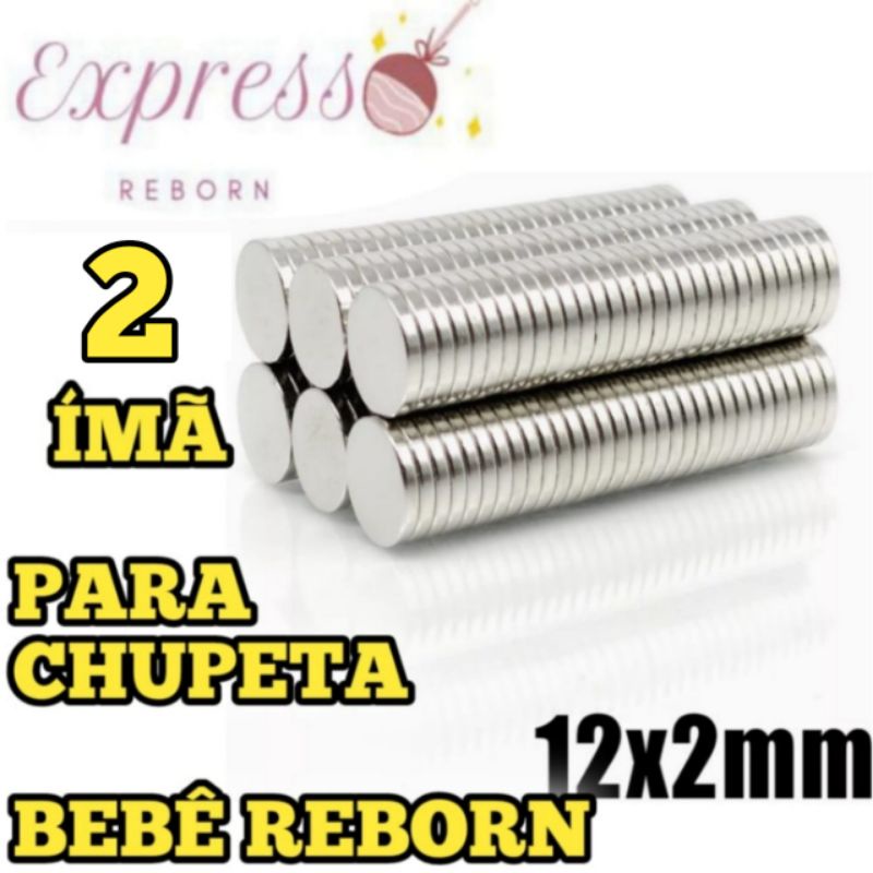 Imã Para Boneca Bebê Reborn Para Chupeta imã Extra Forte em Oferta na Shopee