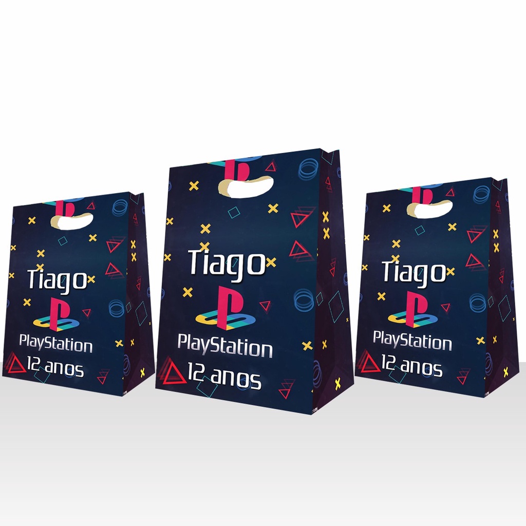 15 Sacolinhas Surpresa gamer jogo ps Personalizadas