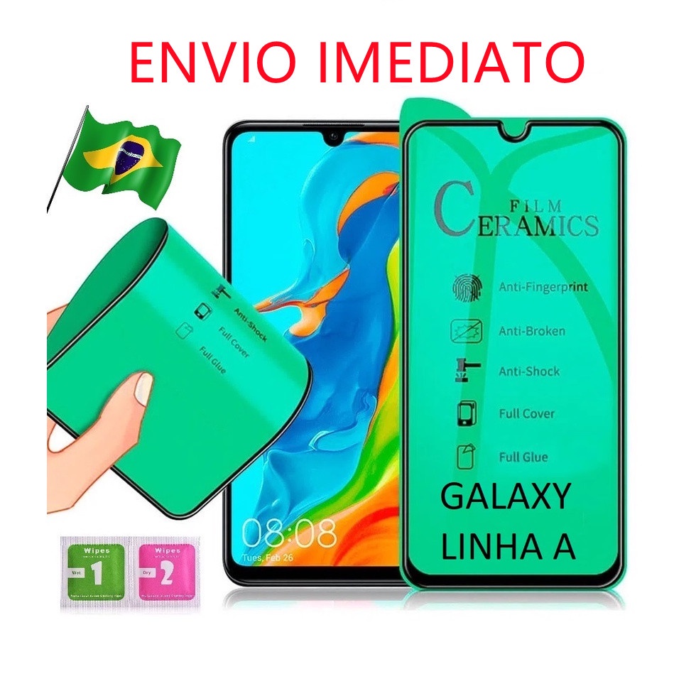 Película 9d Gel Hidrogel Cerâmica Flexível Compativel A01/A01 CORE A02/A02S/A22 5G A03/A03S A10/A10S A11/M11 A12 A13 A20S A20/M31/M31S A21/A21S A22 4G A30/M30/M30S A31/A32 4G A32 5G A33 A50/M21/A40S/A50S A51/A52/A52S5G A53A70A70SA71/S10 Lite A72A73A80A90