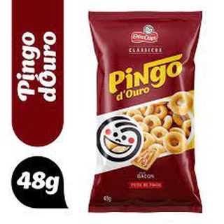 Salgadinho De Trigo Bacon Elma Chips Pingo Douro BACON 48 GRAMAS OU PICANHA 35 GRAMAS ESCOLHA O SEU SABOR PREFERIDO