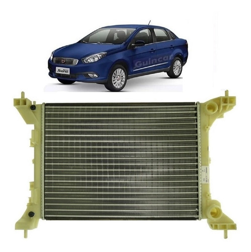 Radiador Gran Siena Atrative 2013 2014 2015 2016 2017 Com Ar Sistema Denso
