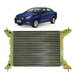 Radiador Gran Siena Atrative 2013 2014 2015 2016 2017 Com Ar Sistema Denso