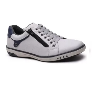 Sapatenis tênis masculino Grande 44 45 46 Numeraçao especial Zíper Cadarço classic Social Confortável 717