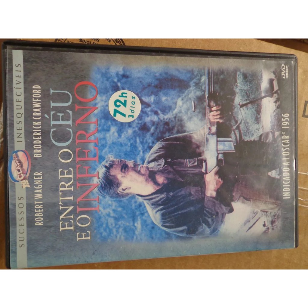 Entre O Céu E O Inferno 1956 Dvd Original usado - guerra